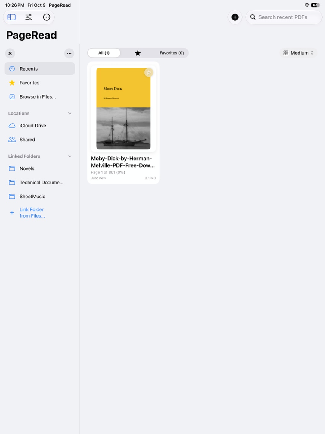 Recent Documents Shelf