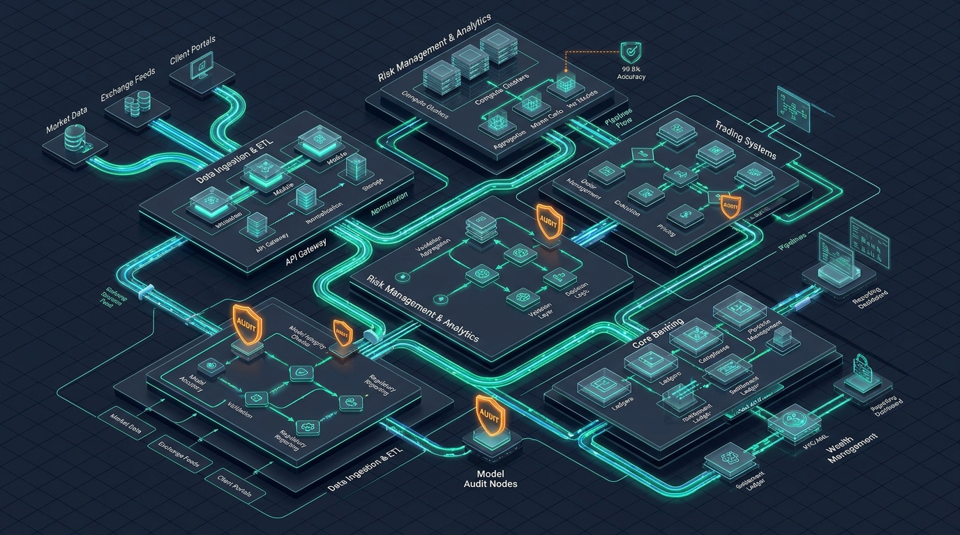 Systems mapping and operational review architectural diagram